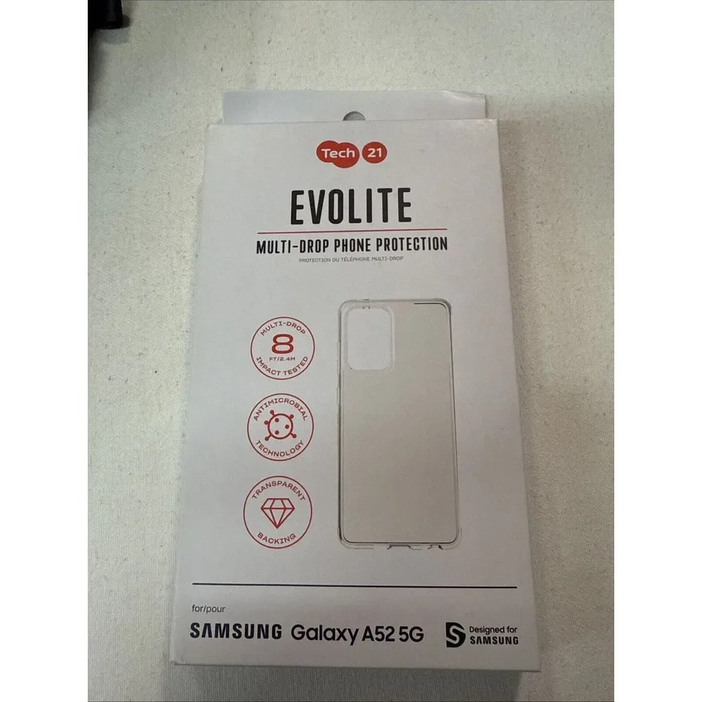 Clear Tech 21 Evolite Samsung Galaxy A52 5G‎ Case, Christmas, Birthday
